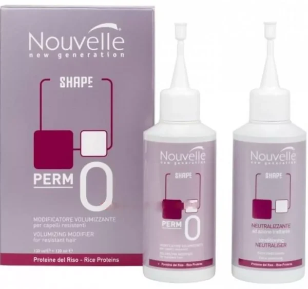 Набір для завивки жорсткого волосся Nouvelle Volumizing modifier + Neutralizer Kit 0